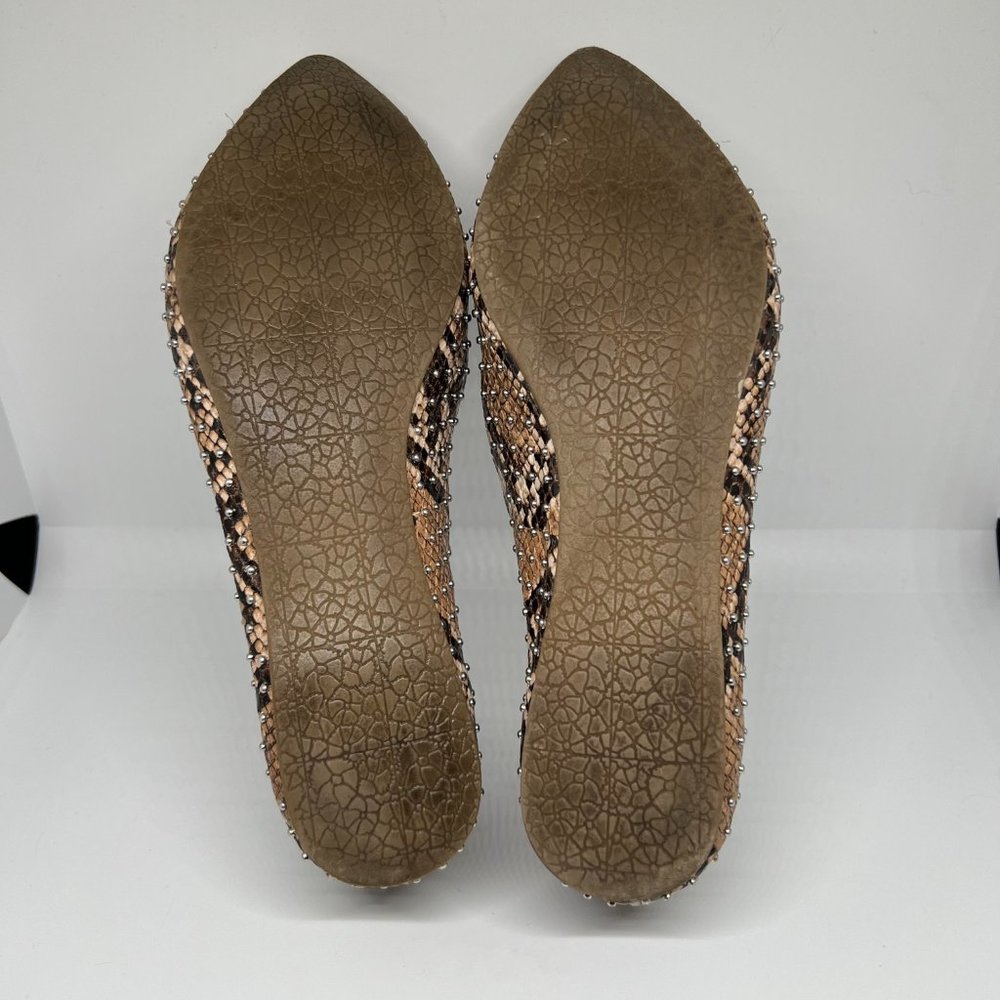 Steve Madden Python Print Beaded Loafers - Euc - image 8
